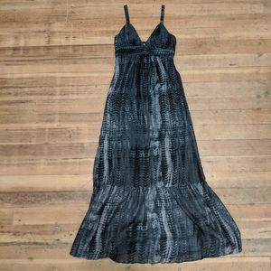 Eyelash Couture Black/Gray Maxi Sz M w/ Pattern